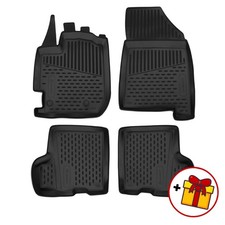 Tapis De Sol Caoutchouc À Bords Hauts Pour Dacia Duster 2 2017-2024 Avec Boîte