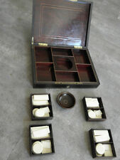 antique Luxury Wooden Board Game set boston Box century wood box old vintage vtg