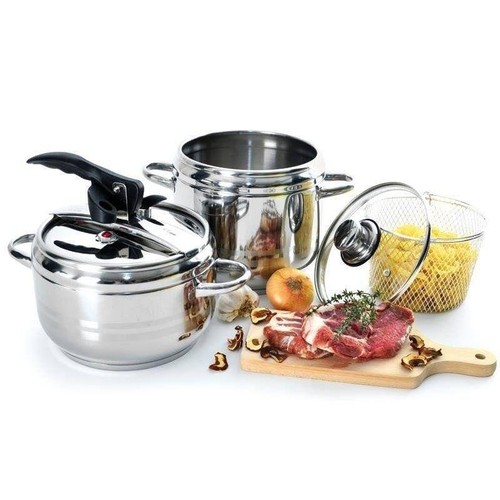 Set acier pour autocuiseur - , 2