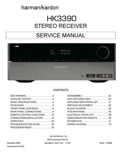 Service manuel instructions - service,