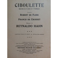 HAHN Reynaldo Ciboulette
