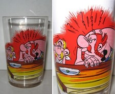 VERRE ASTERIX n°15 SD,1968,TBE,VGC,ASTERIX & OBELIX à TABLE,UDERZO,PUBLICITAIRE