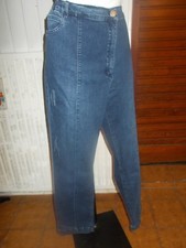 Pantalon jeans bleu taille elastique stretch MONA LISA 54FR 26UK 52D 18TS15