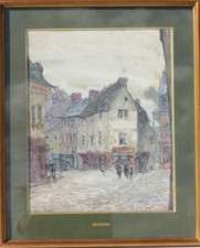 AQUARELLE SIGNÉE ET ENCADRÉE