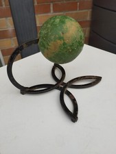 Porte Manteau Patère Ancien Fer Et Bois Boule Verte