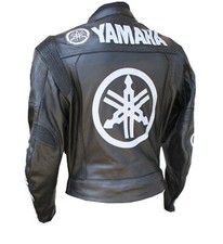 YAMAHA Vestes de Motard en Cuir Veste en Cuir de Moto Veste en Cuir de Motard 54