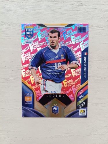 Panini zinedine zidane - zidane, fans