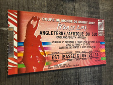 Ticket Rugby ) ENGLAND V SOUYH AFRICA  - World cup 2007 FRANCE St Denis