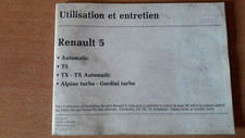 Renault 5 R5 - 1982 : additif
