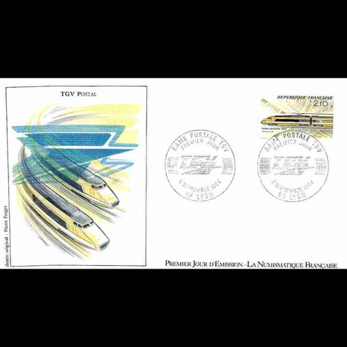 Fdc lnf rame postale tgv - la,
