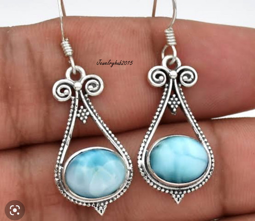 Lovely larimar gemstone 925 - gemstone,