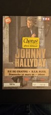 ticket billet place de concert Johnny hallyday Île de chatou 31 mars 1996