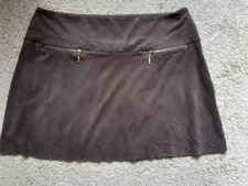 JOLIE MINI JUPE FEMME MARRON /