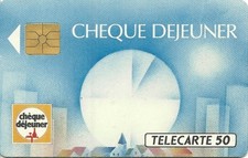 RARE / CARTE TELEPHONIQUE - CHEQUE DEJEUNER RESTAURANT FRANCE NEUVE / PHONECARD