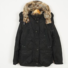 Veste parka femme PARAJUMPERS taille M rembourrée en duvet à capuche noire fe...