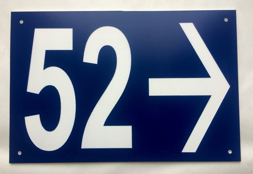 Plaque pvc numero - plaque, de