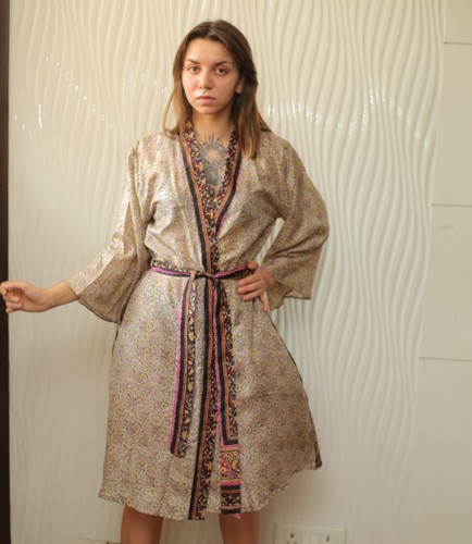 Pure soie midi - kimono, robe