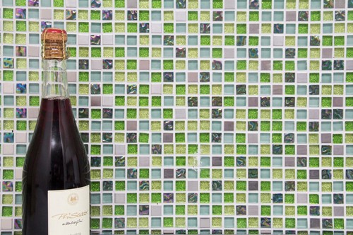 Miroir mosaïque mur - miroir,
