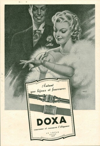 Publicité ancienne montre