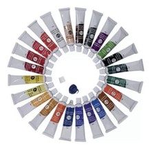 24 tubes de peinture à