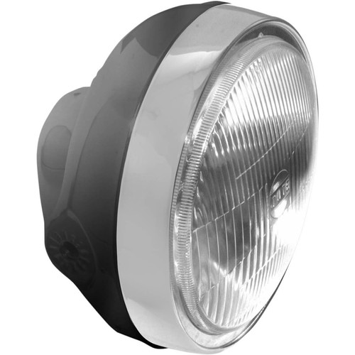 Phare rond 165 noir - mm, h4-noir