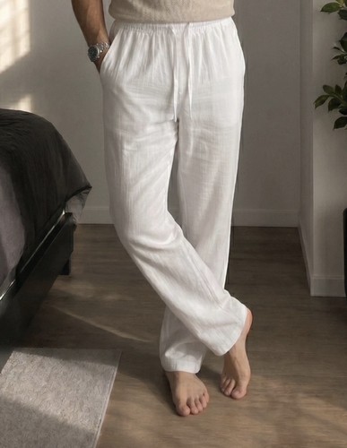 Pantalon lin - pantalon, en
