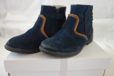 Bottines daim marine/camel Vertbaudet - pointure 29