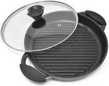 27cm Plaque de cuisson antiadhésive ronde en fonte Cuisine Cuisson Barbecue Four