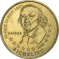 France, Euro, Euro des Villes, 1997, Tours et de Touraine - Richelieu, VZ