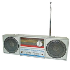 Mini Radio portable Topper F-323 AM/FM – Style Ghetto Blaster Boom Box Vintage