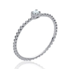 Alliance boules femme - argent