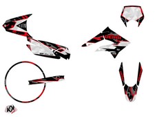 PACK Kit Deco + Housse de Selle 50cc BARBARIAN Derbi Xtreme 50 Rouge