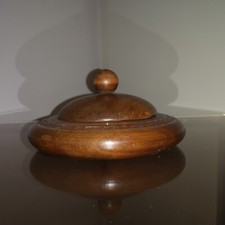 Ancienne Boîte Ronde en Bois