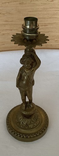 Ancien pied lampe - ancien, de