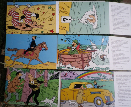 Tintin lot cartes postales - tintin,