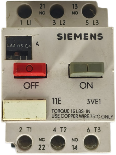 Siemens 3ve1010 disjoncteur - siemens, 3ve1010-2e