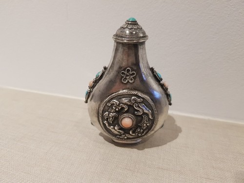 Tabatière chinoise argent