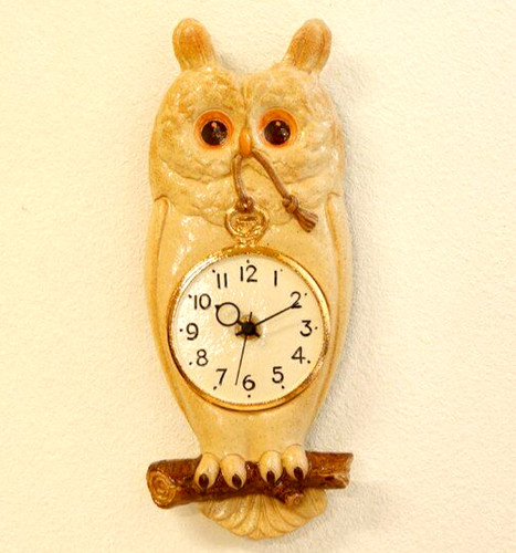 Horloge murale pendule hibou