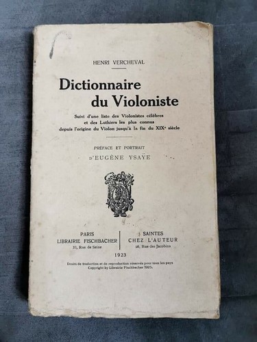 Dictionnaire violoniste - du,