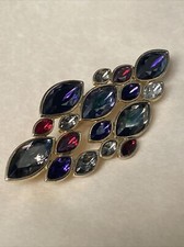 Superbe Broche Cristal Swarovski Poinçon Cygne 