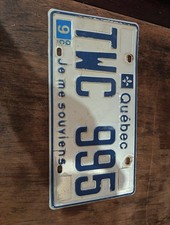 Plaque Voiture Américaine Québec