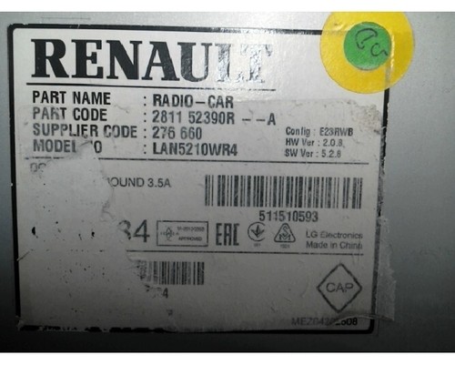 Autoradio recepteur renault - ,