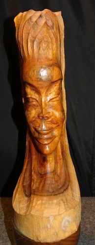 Hawaiian milo wood sculpture - hawaiian,