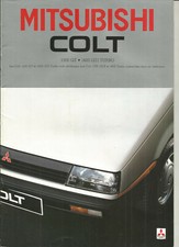 MITSUBISHI COLT 1500 GT 1600 GTI TURBO - 1984 / catalogue brochure prospectus