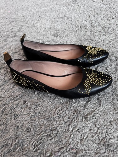 Chloe black leather studded - black,