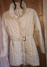 Manteau doudoune longue crème - manteau,