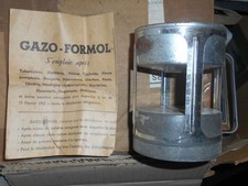 désinfection gazo formol ancien boite notice