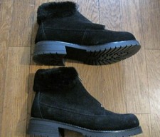 Bottines noires en daim
