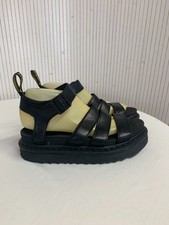 Sandales martens cuir noir - sandales, dr