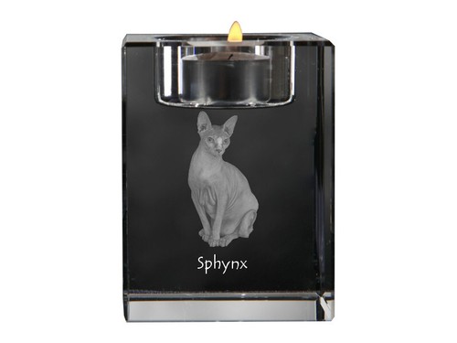 Sphynx porte bougie avec - -,